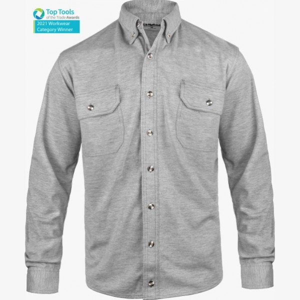 FR Knit Button-Up Shirt