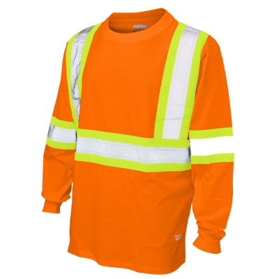 Cotton Jersey Long Sleeve Safety T-Shirt