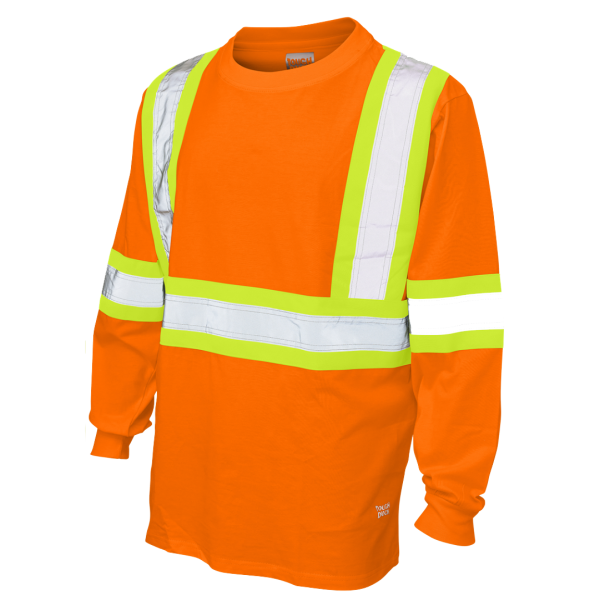 Cotton Jersey Long Sleeve Safety T-Shirt