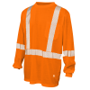 Polyester Jersey Long Sleeve Safety T-Shirt