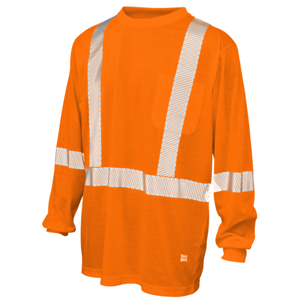 Polyester Jersey Long Sleeve Safety T-Shirt