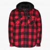 Quilted Flannel Jacket with Hood