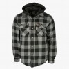 Quilted Flannel Jacket with Hood