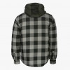 Quilted Flannel Jacket with Hood